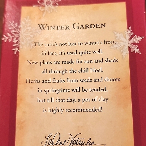 Hallmark Keepsake Ornament 2004 Winter Garden collectible NWT NIB - Picture 8 of 9